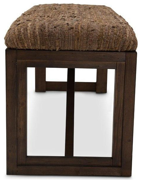Aico Amini Carrollton Bench in Rustic Ranch