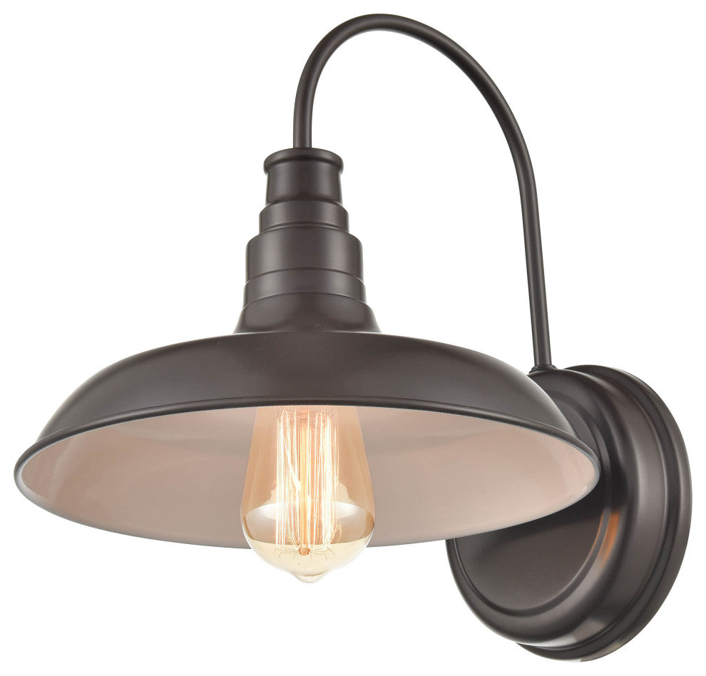 1 Light 11 in. Powder Coat Bronze Outdoor
