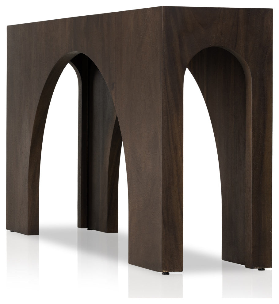 Fausto Console Table-Smoked Guanacaste