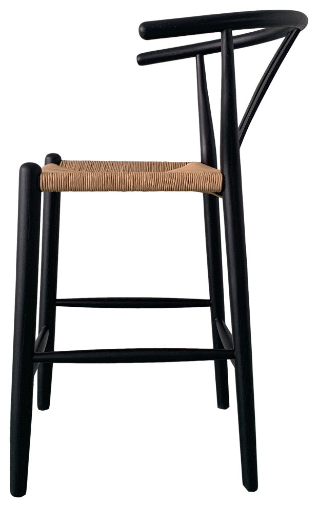 Ventana Counter Stool Black And Natural