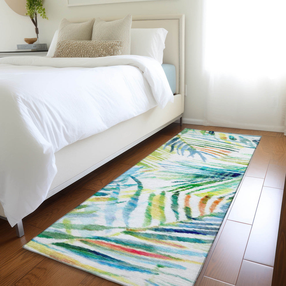 Addison Premium Washable Mayfield AMF199 Multi 2'3" x 7'6" Runner Rug
