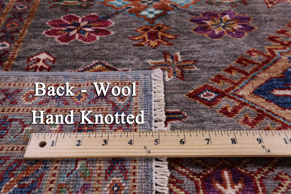 Super Kazak Handmade Wool Rug 5' 11" X 6' 10" Q10628