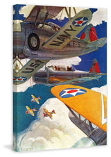 "U.S. Navy" Painting Print on Wrapped Canvas