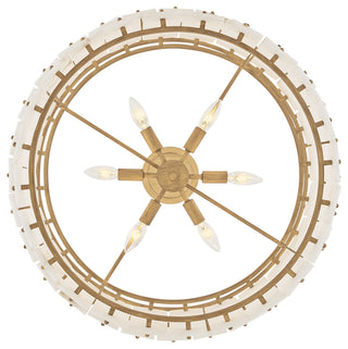 Fredrick Ramond Simone Medium Convertible Chandelier, Burnished Gold