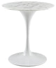 Lippa 28 Artificial Marble Dining Table, White