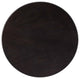 Sofa Side Table, Round, Black Brown Walnut, Metal, Modern, Lounge Hospitality