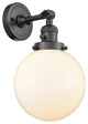 Beacon 1-Light Sconce, Oil Rubbed Bronze, Glass: Matte White Cased