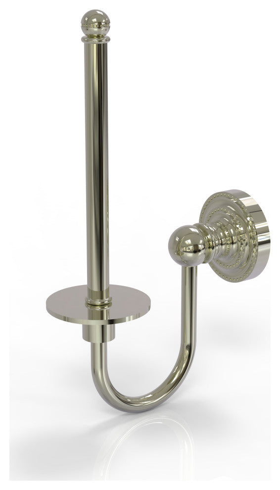 Dottingham Upright Toilet Tissue Holder, Polished Nickel