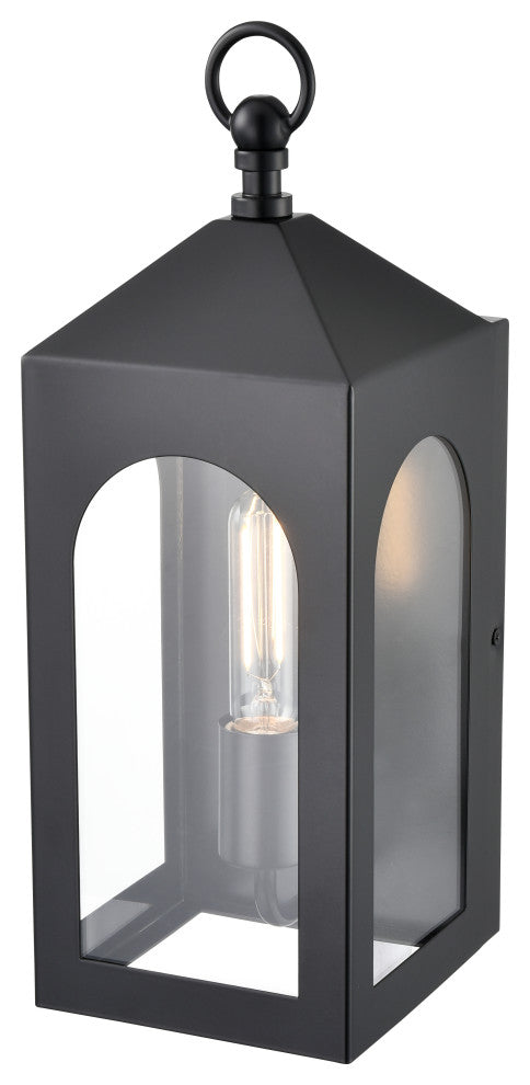 1 Light 5.75 in. Powder Coated Black Outdoor