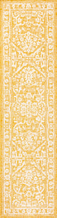 Malta Boho Medallion Textured Weave Indoor/Outdoor, Yellow/Cream, 2x8