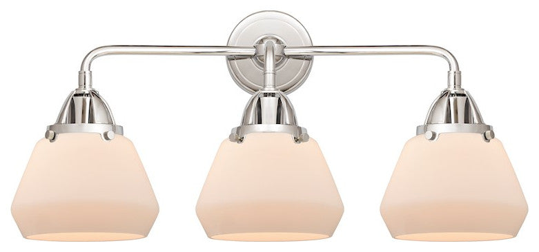 288-3W-PC-G171 Fulton 3 Light 24.75" Bath Vanity Light, Polished Chrome