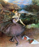 Edgar Degas Dancer With Bouquets, 20"x25" Wall Decal