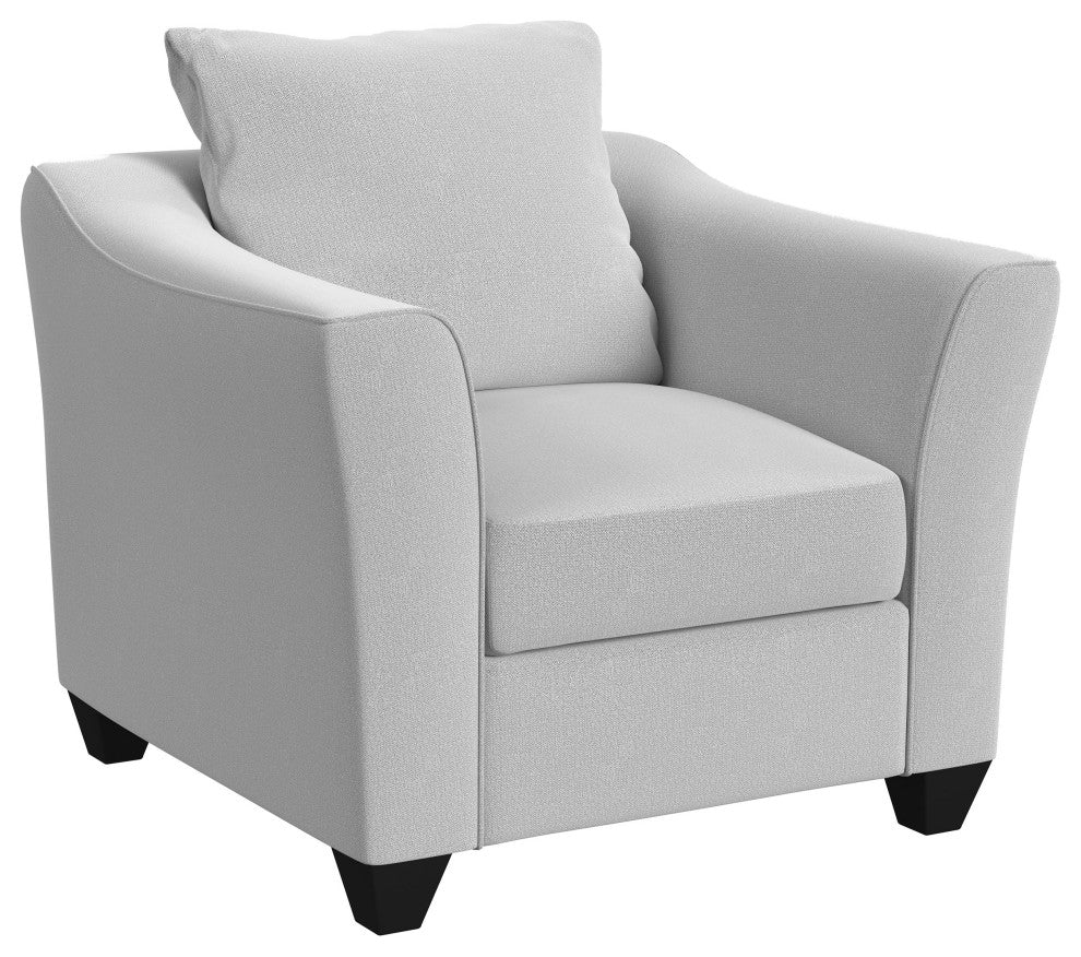 Salizar Upholstered Flared Arm Accent Chair Sand