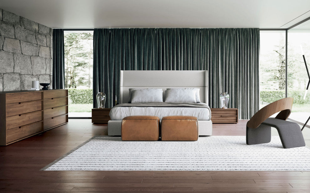 Bexley Bed Chalk Fabric / King