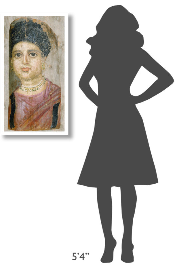 "Mummy Portrait" Print by Attributed to the Malibu Painter, 18"x32"