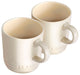 Le Creuset Stoneware Espresso Mugs, Almond, Set of 2