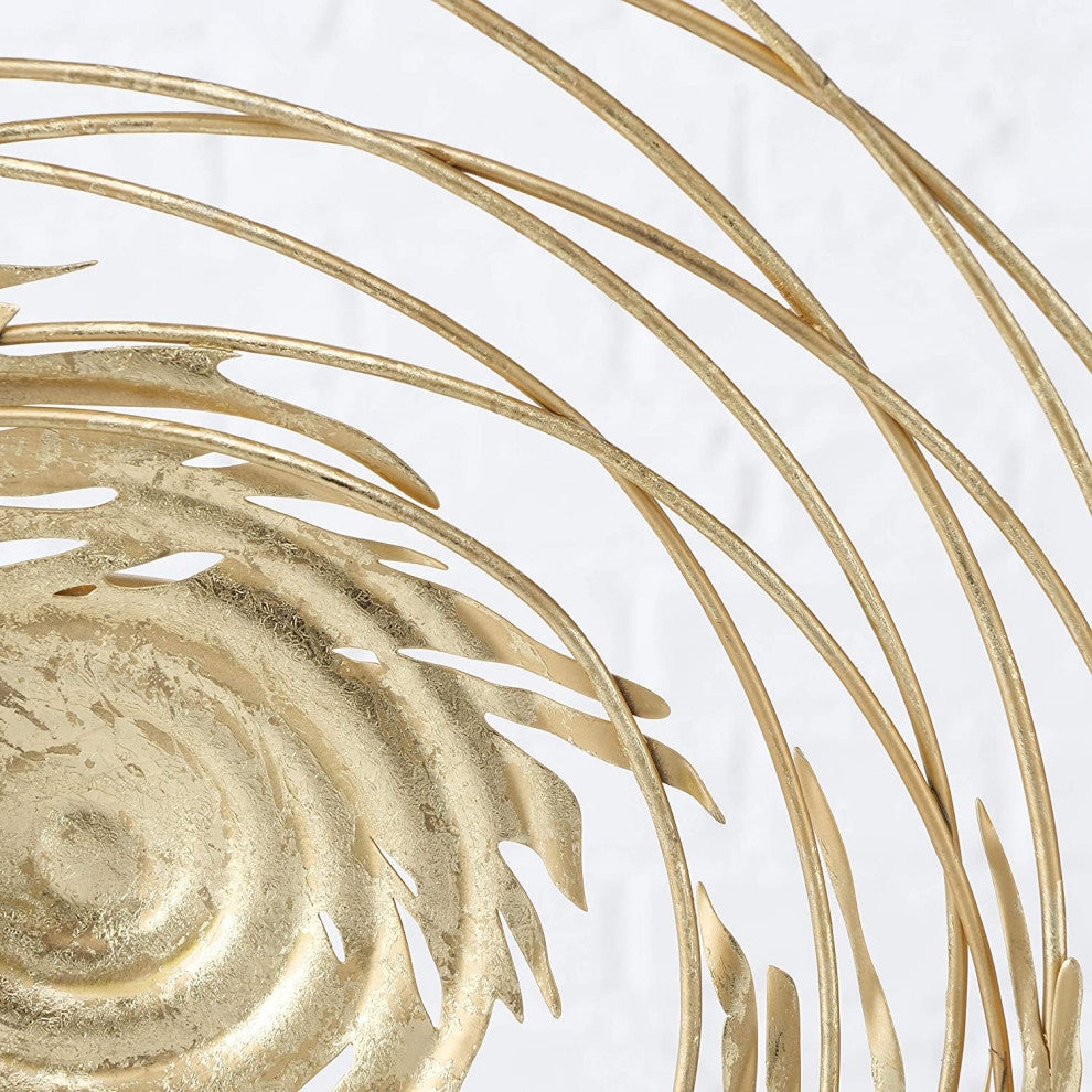 Modernist Gold Metal Abstract Constellation Sculpture