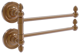 Prestige Regal 2 Swing Arm Towel Rail, Brushed Bronze