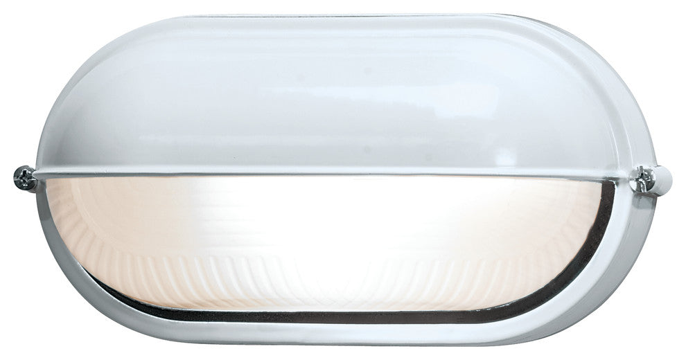 Access Lighting Nauticus Wet Location Bulkhead, White/Frosted - 20291-WH-FST