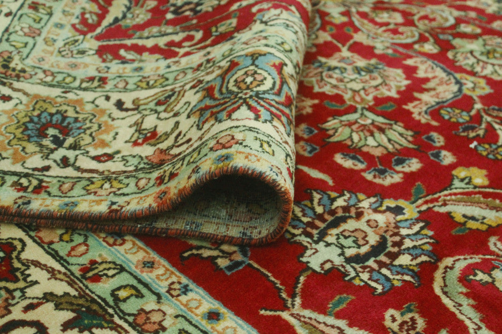 Fine Vintage Distressed Colemann Red/Ivory Rug, 8'0x11'3