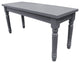 Luxembourg Farmhouse Dining Bench, Rustic Gray