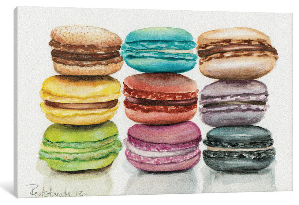"9 Macarons" by Jennifer Redstreake, 26x18x1.5