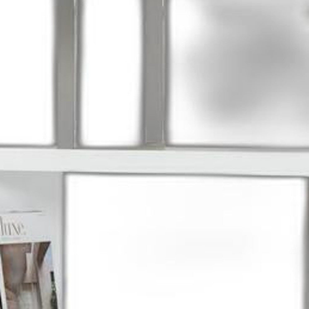 Contemporary High Gloss White Zig Zag Bookcase