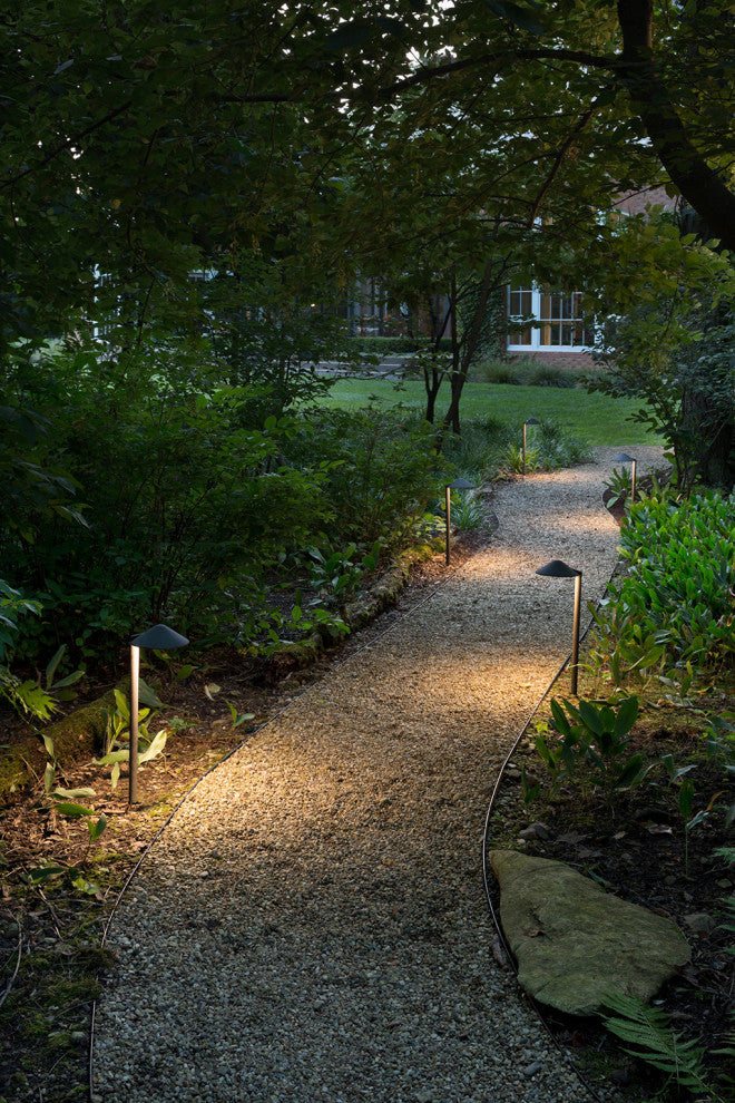 Hinkley Hardy Island 18.25" LED Rounded Side Mounted Path Light, Matte Bronze