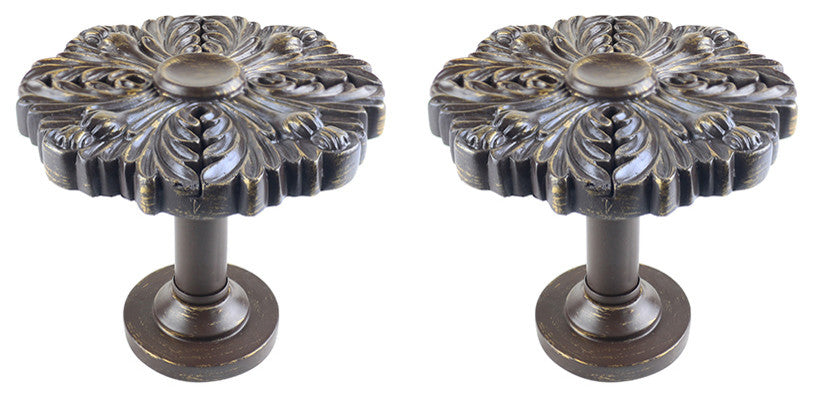 Urbanest Set of 2 Large Eve Drapery Medallion Holdback, Bronze with Gold