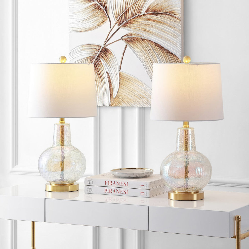 Safavieh Atlas Table Lamp Luster Crackle