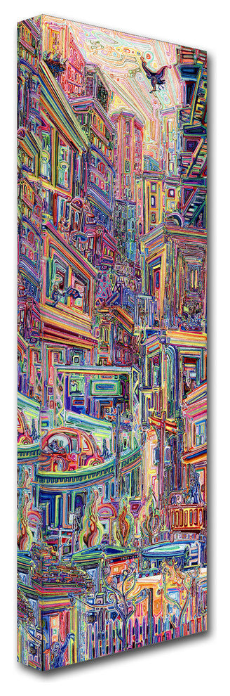 Josh Byer 'Homes' Canvas Art, 6x19