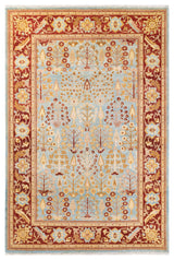 ECLECTIC, Hand Knotted Area Rug 9' 2" X 6' 2"