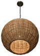 Panay Wicker Ball Pendant Lamp, Natural