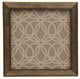 Silver Geometric # 7, Wide Transitional Metallic Frame