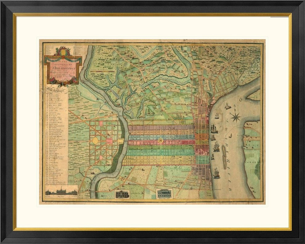 "Philadelphia, 1802" Framed Digital Print by Charles P. Varle, 40x32"