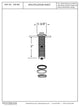 Replacement Raised Button Disposal Air Switch Trim, Oil Rubbed Bronze