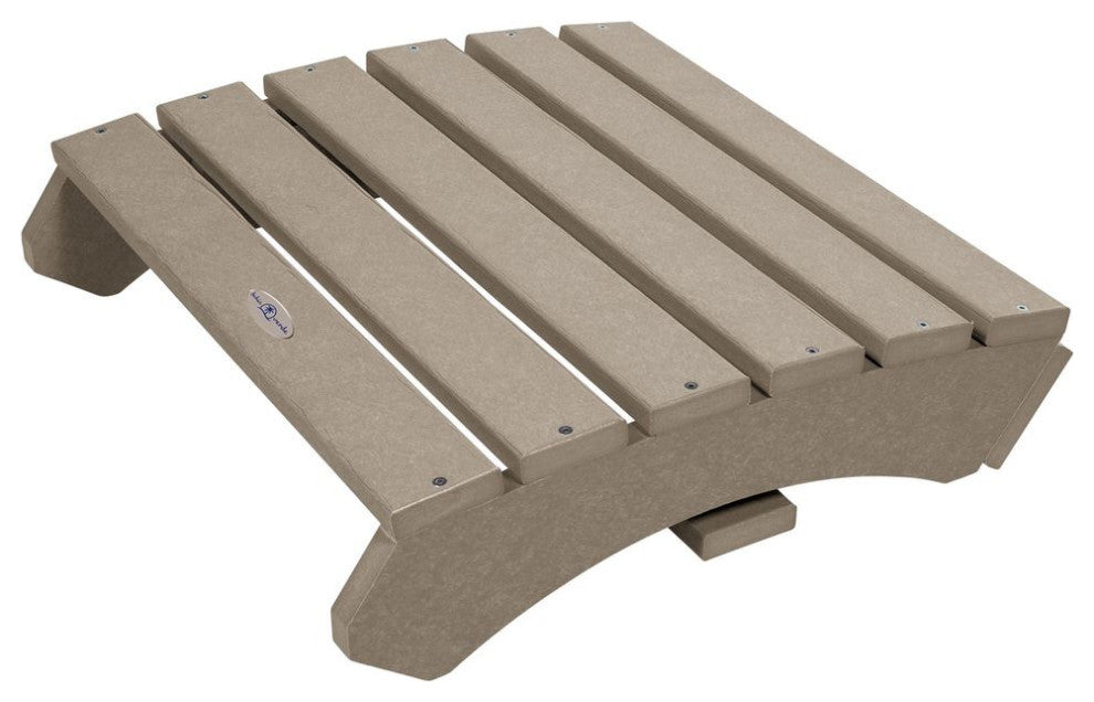 Folding Adirondack Ottoman, Cabana Tan