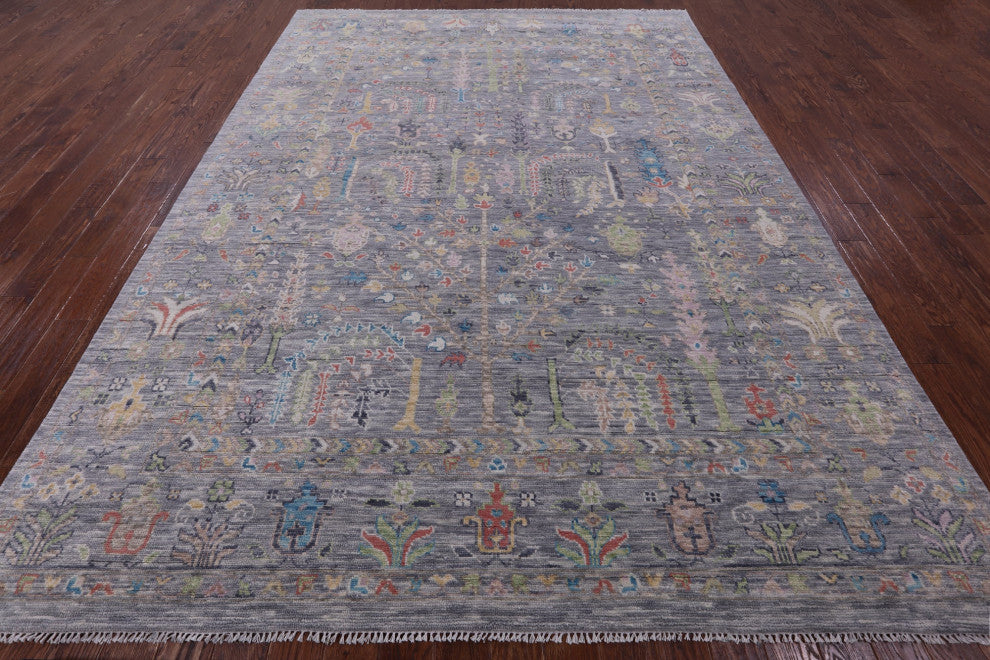 8' 11" X 12' 3" Turkish Oushak Handmade Wool Rug - Q13331