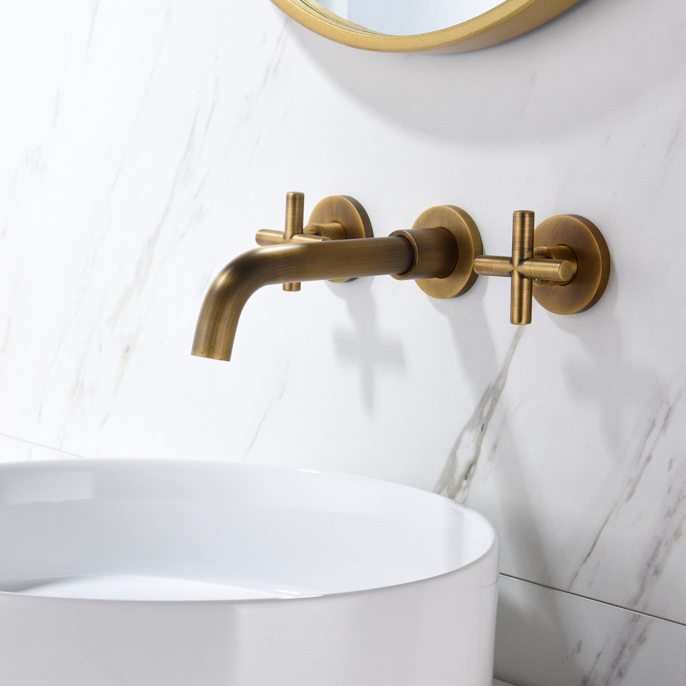 TATEUS Bathroom Faucet Wall Mounted Bathroom Sink Faucet