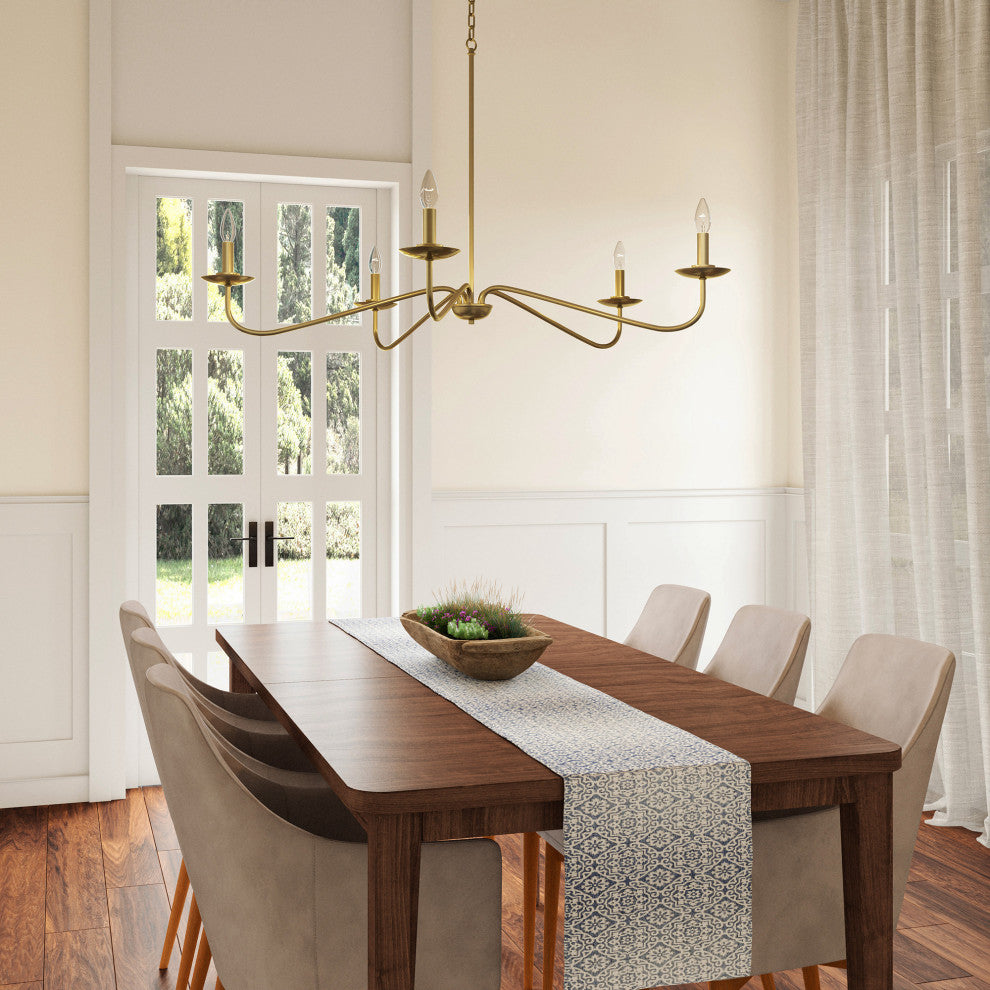 5-Light Elegant Traditional Chandelier