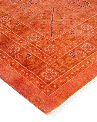 Overdyed, One-of-a-Kind Hand-Knotted Area Rug Pink, 12'4"x16'4"