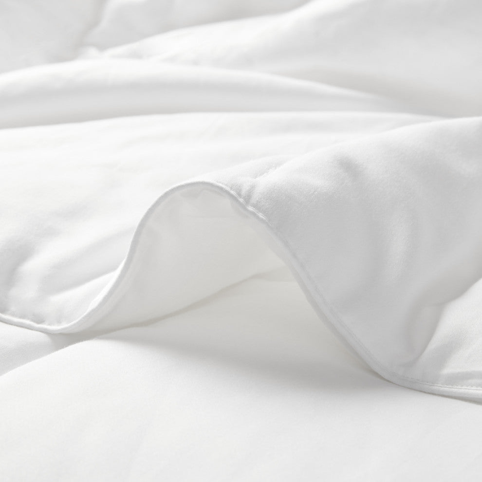 Sleep Philosophy Sateen Double Insertion Comforter, White, Twin