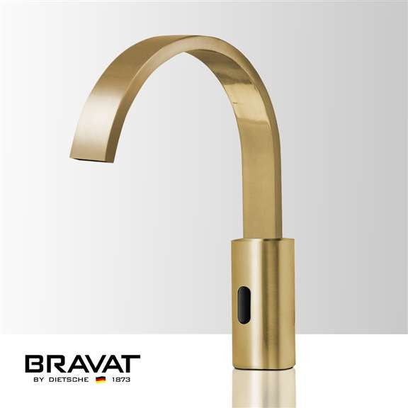 Fontana Commercial Brushed Gold Touchless Automatic Sensor Faucet