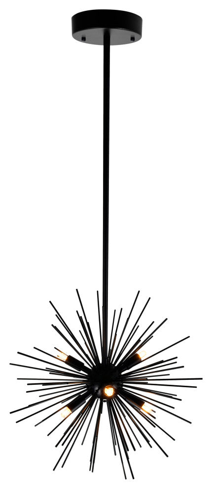 Savannah 6 Light Chandelier With Black Finish