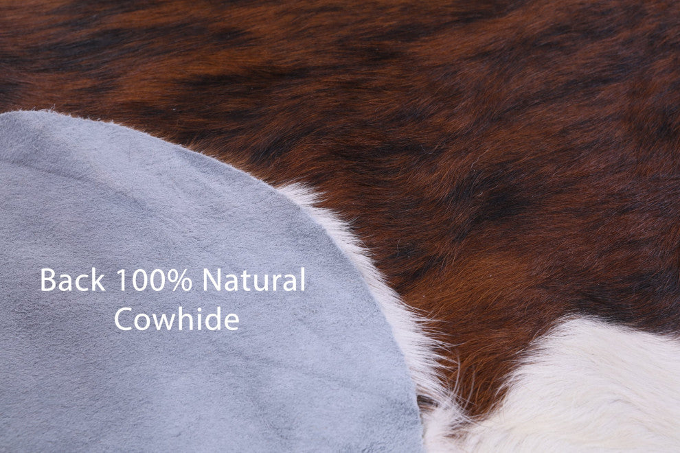Natural Cowhide Rug 6' 6" X 5' 7" C1891