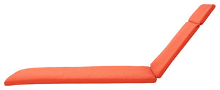 GDF Studio Soleil Outdoor Chaise Lounge Cushion, Orange