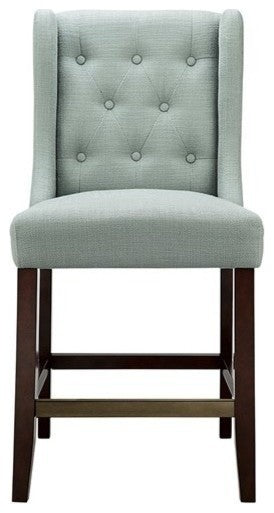 Madison Park Cleo Counter Height Stool Chair, Blue