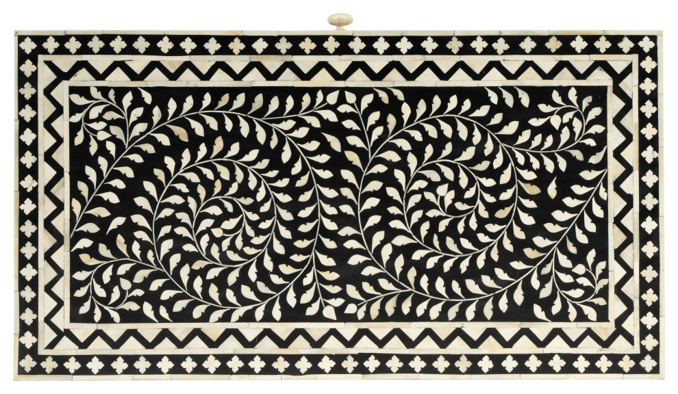 Butler Perilla Black and White Bone Inlay Writing Desk