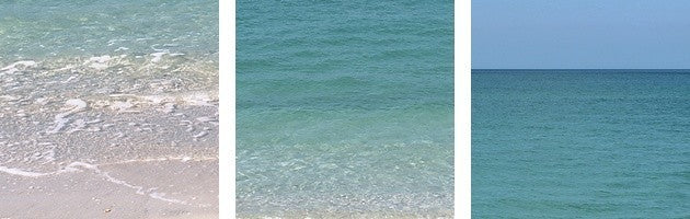 "Blue sky over the sea, Gulf of Mexico, Florida" Canvas Art, 60"x20"x1.25"