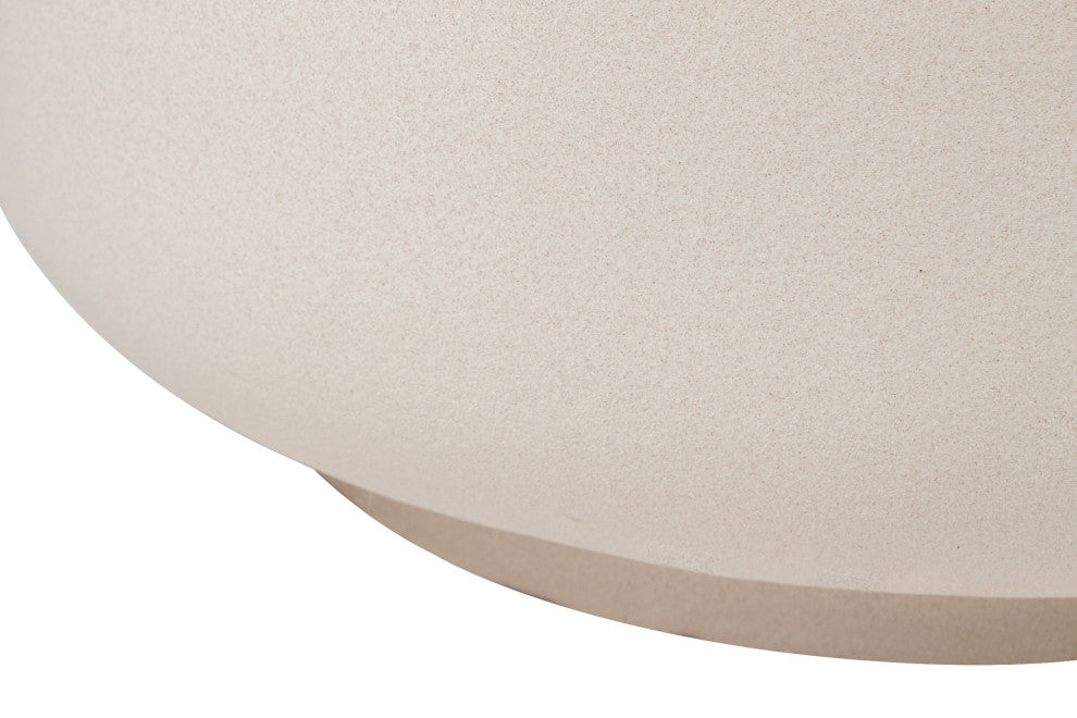 Provenance Serenity Grazed Side Table 20", Jet Top, Sand Base